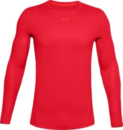 Under Armour Men's Baseball ColdGear® Long Sleeve Shirt -Rawlings Sport Gears Store 1356872 Red FRT