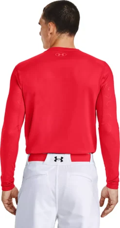 Under Armour Men's Baseball ColdGear® Long Sleeve Shirt -Rawlings Sport Gears Store 1356872 Red MODBCK