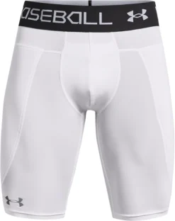 Under Armour Men's Utility Sliding Shorts -Rawlings Sport Gears Store 1367346 White FRT