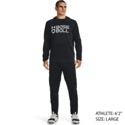 Under Armour Men's Baseball Graphic Hoodie -Rawlings Sport Gears Store 1374377 001 BlackWhite MODSTL