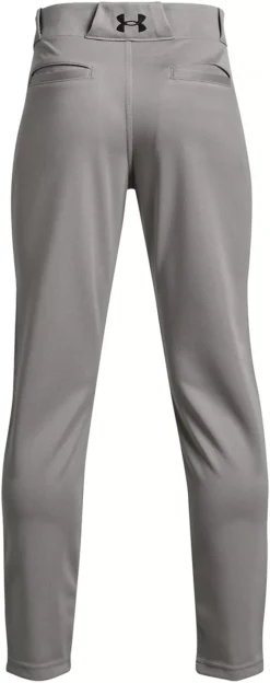 Under Armour Boy's Utility Open Bottom Baseball Pants -Rawlings Sport Gears Store 1374381 BaseballGreyBlack BCK