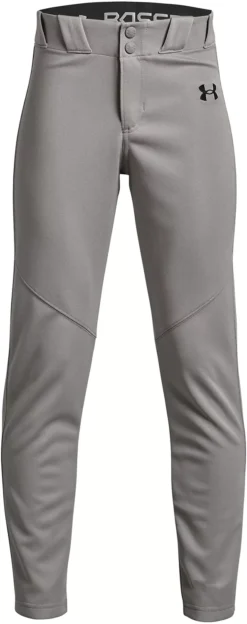 Under Armour Boy's Utility Open Bottom Baseball Pants -Rawlings Sport Gears Store 1374381 BaseballGreyBlack FRT