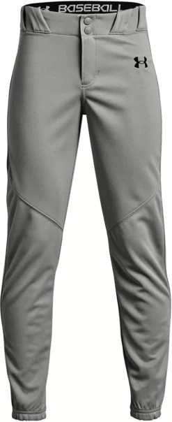 Under Armour Boy's Utility Traditional Baseball Pants -Rawlings Sport Gears Store 1374382 BaseballGreyBlack FRT