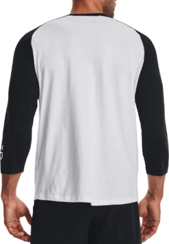 Under Armour Men's Classic 3/4 Sleeve T-Shirt -Rawlings Sport Gears Store 1375657 001 WhiteBlack MODBCK