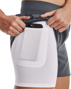 Under Armour Women's Softball 2-in-1 Shorts -Rawlings Sport Gears Store 1375662 Grey MODDET