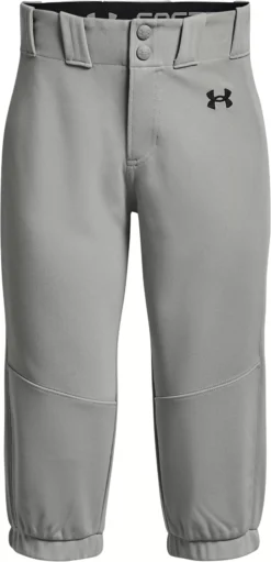 Under Armour Girls' Utility Softball Pants 10 Under Armour Girls' Utility Softball Pants -Rawlings Sport Gears Store 1375667 075 BaseballGrey FRT