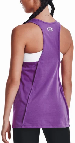 Under Armour Women's Softball Wordmark Bar Tank 7 Under Armour Women's Softball Wordmark Bar Tank -Rawlings Sport Gears Store 1377685 Purple MODBCK