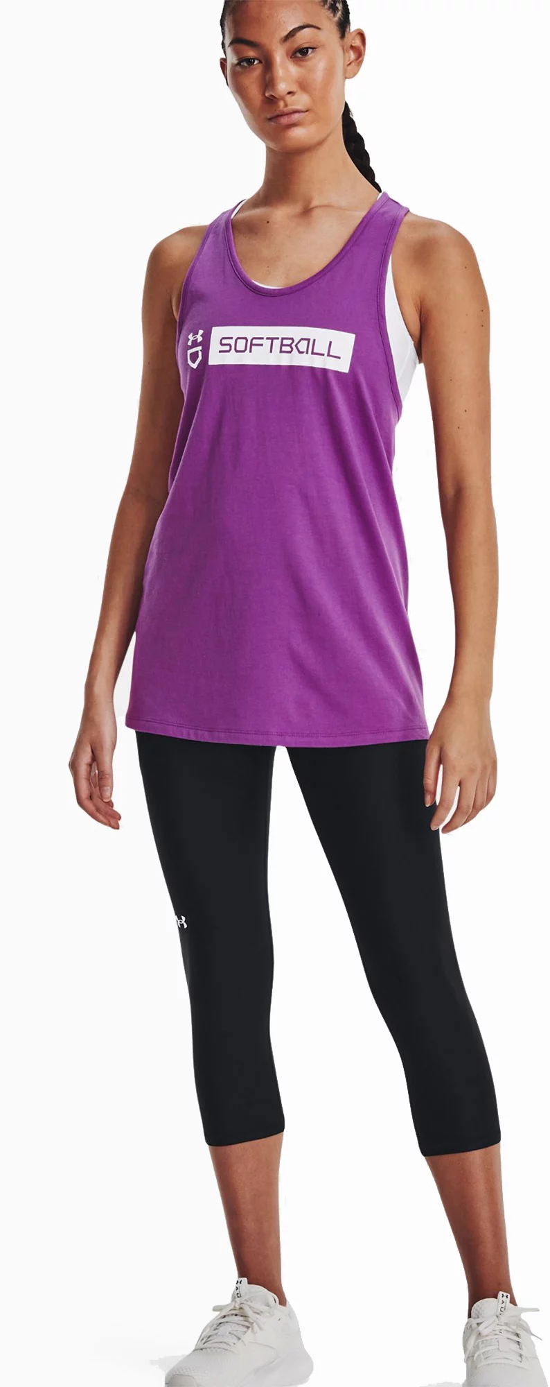 Under Armour Women's Softball Wordmark Bar Tank 2 Under Armour Women's Softball Wordmark Bar Tank - Image 2