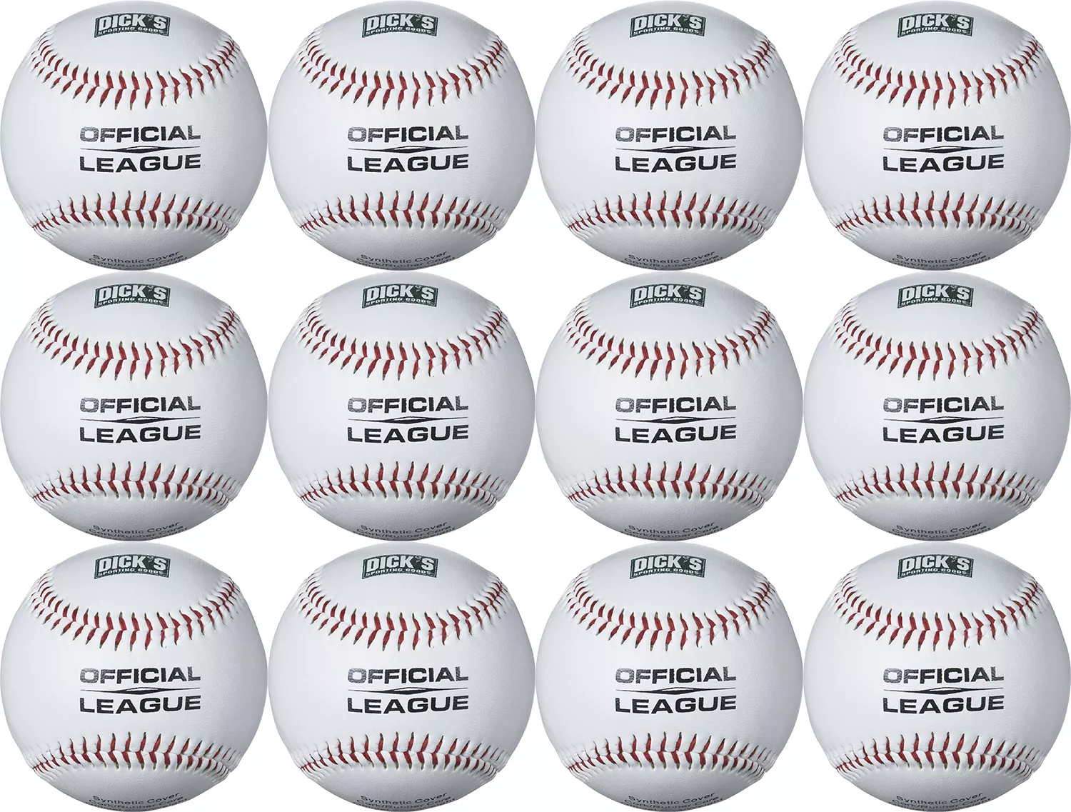 DICK'S Sporting Goods Synthetic Baseballs – 12 Pack 1 DICK'S Sporting Goods Synthetic Baseballs – 12 Pack
