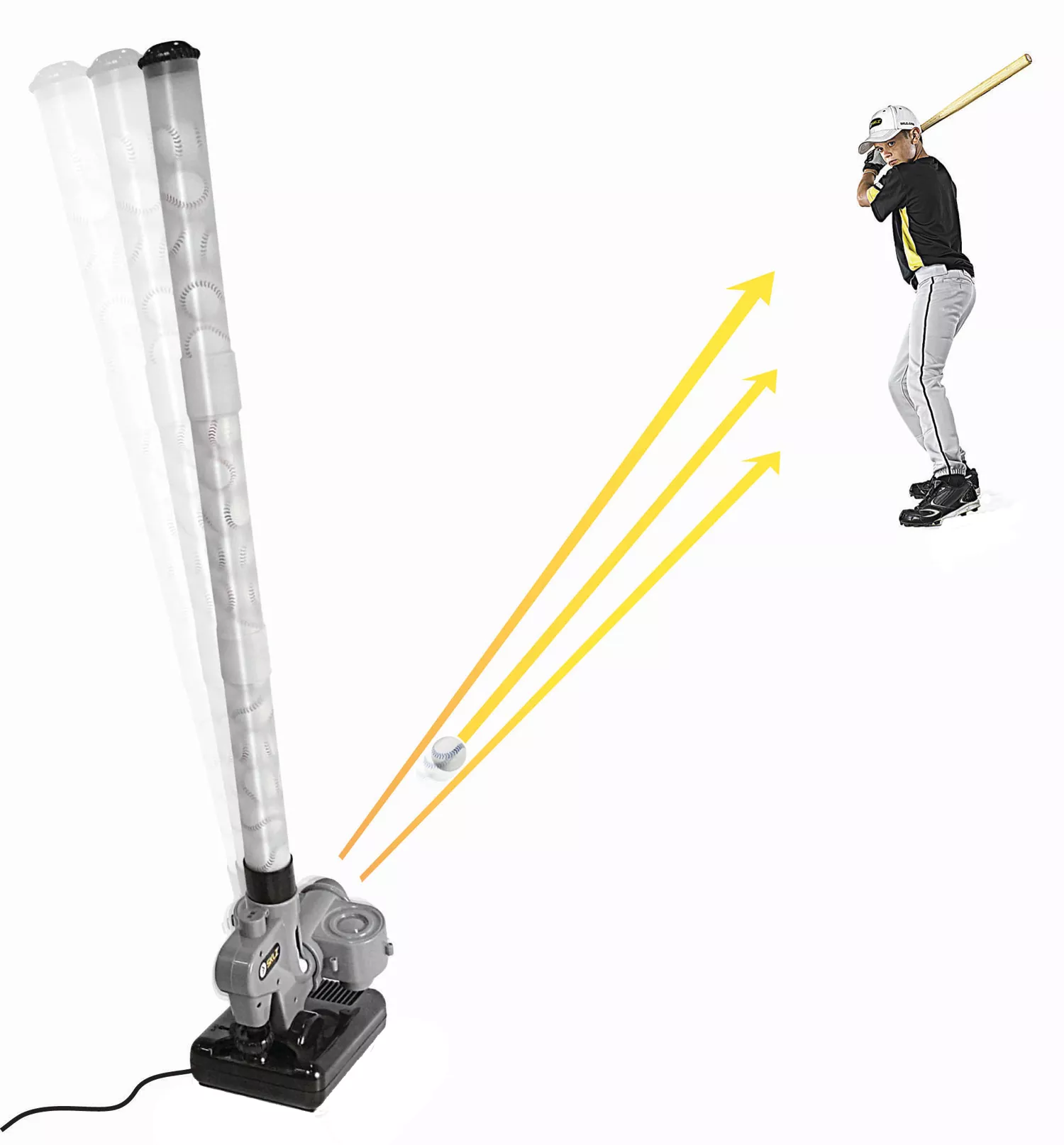 SKLZ Lightning Bolt Pro Pitching Machine 1 SKLZ Lightning Bolt Pro Pitching Machine