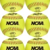 Rawlings 11” NCAA Fastpitch Softballs - 6 Pack