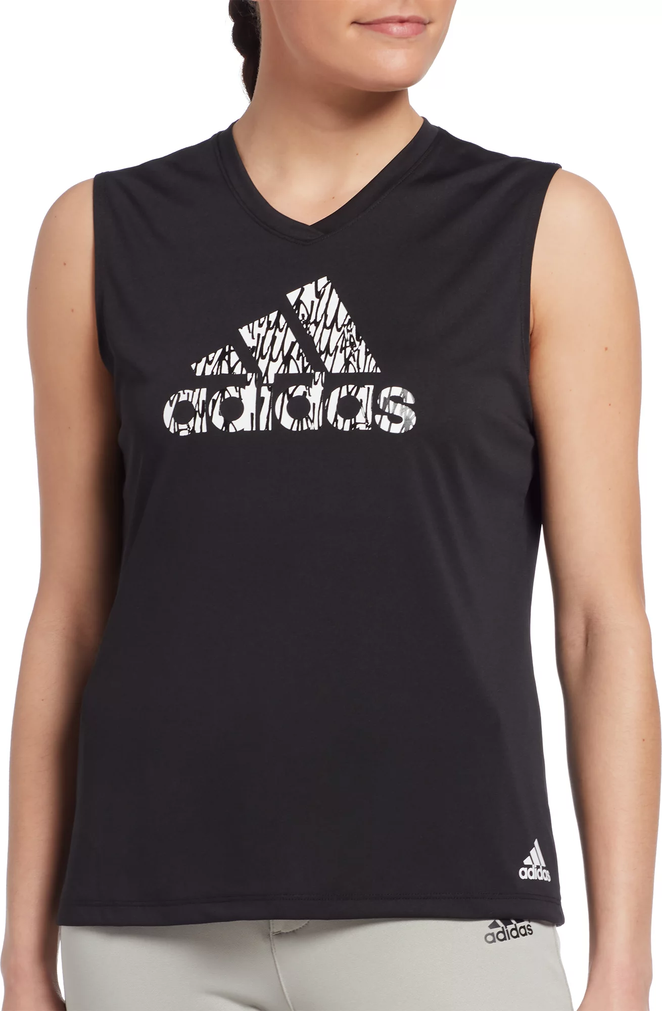 Adidas Women's Sleeveless Softball Graphic T-Shirt 1 Adidas Women's Sleeveless Softball Graphic T-Shirt