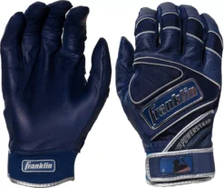Franklin Adult Powerstrap Chrome Batting Gloves