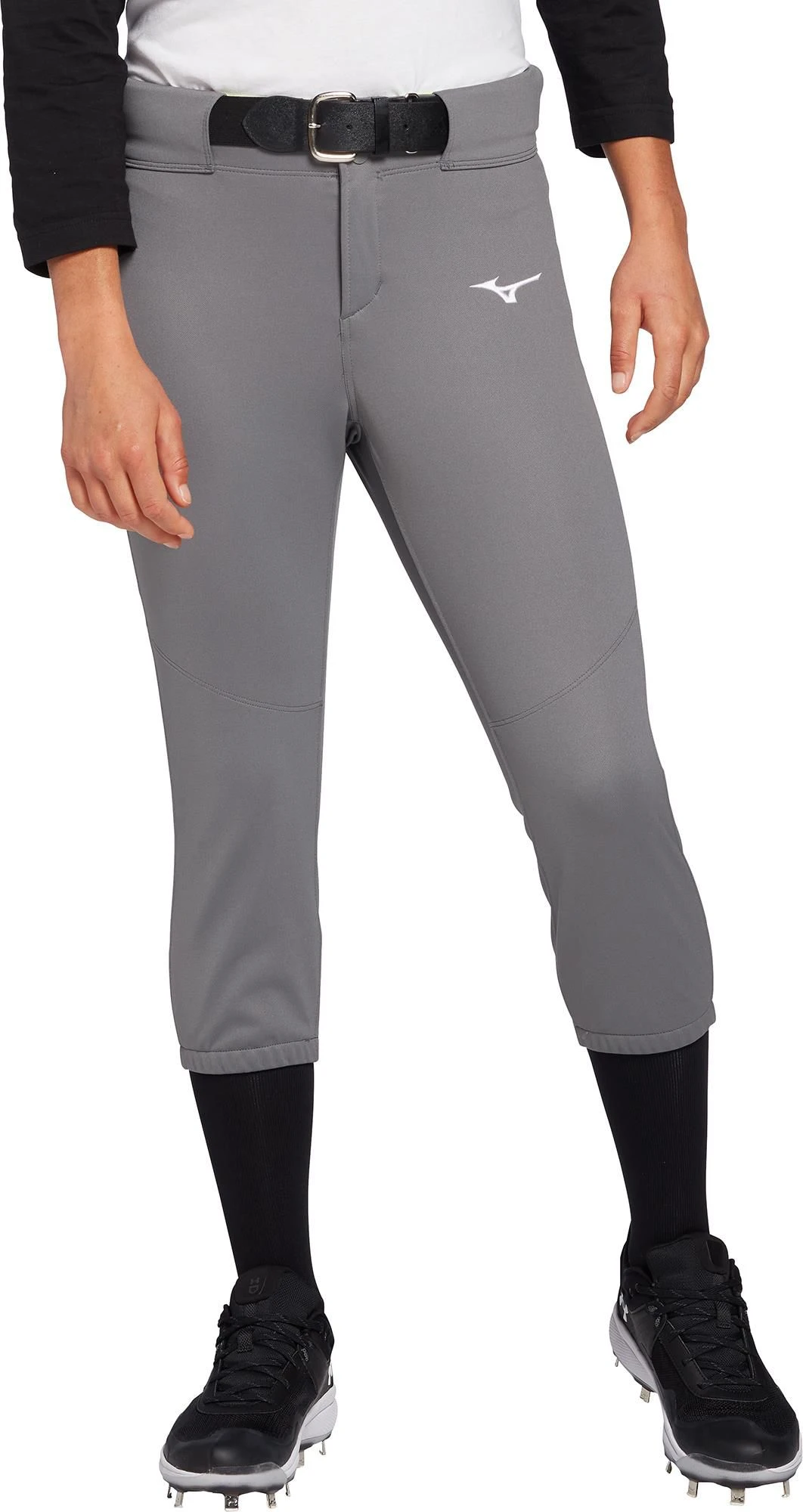 Mizuno Women's Belted Stretch Softball Pants 1 Mizuno Women's Belted Stretch Softball Pants