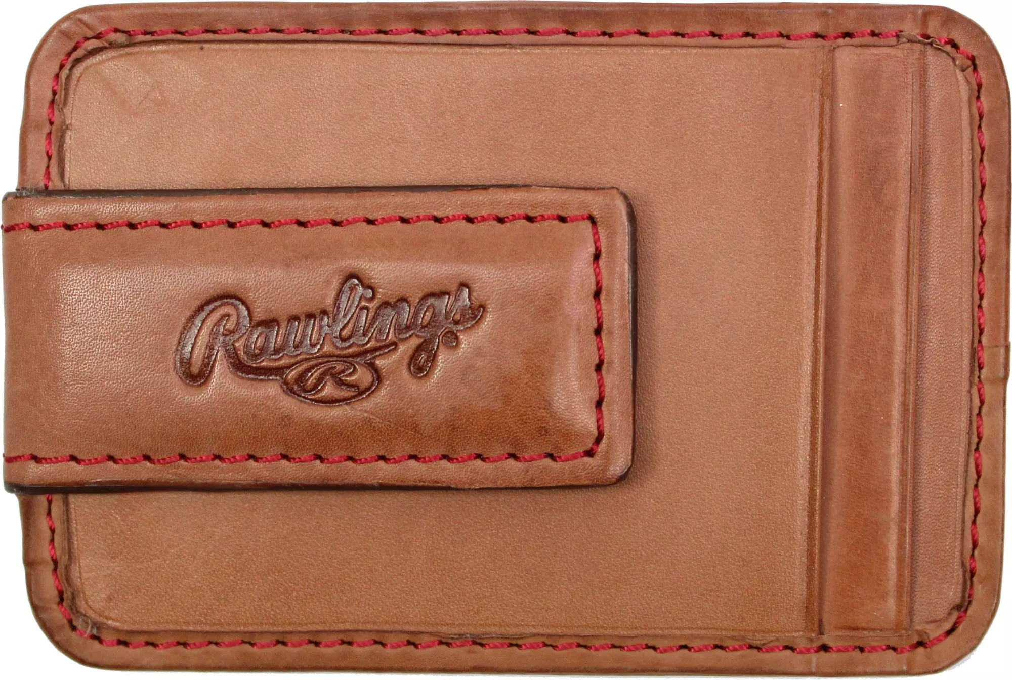 Rawlings Baseball Stitch Leather Front Pocket Magnetic Wallet 1 Rawlings Baseball Stitch Leather Front Pocket Magnetic Wallet
