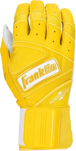 Franklin Adult Infinite Batting Gloves 4 Franklin Adult Infinite Batting Gloves -Rawlings Sport Gears Store 20443F 1T18 Gold BCK