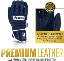 Franklin Adult CFX PRT Pro Batting Gloves -Rawlings Sport Gears Store 20683F Navy DET alt2