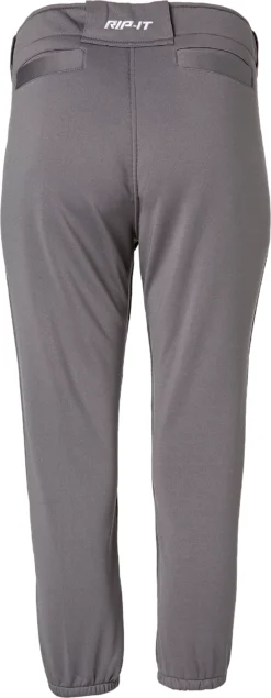 RIP-IT Girls' 4-Way Stretch Pro Softball Pants 11 RIP-IT Girls' 4-Way Stretch Pro Softball Pants -Rawlings Sport Gears Store 211000 030 Charcoal BCK