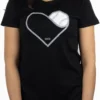 Baseballism Women's Heart Seams T-Shirt