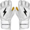 Bruce Bolt Youth Long Cuff Gold Palm Batting Gloves