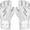 Bruce Bolt Adult Long Cuff Chrome Batting Gloves