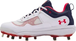 Under Armour Women's Glyde USA Metal Fastpitch Softball Cleats -Rawlings Sport Gears Store 3025104 100 WhiteRoyal INS