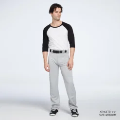 Mizuno Men's MVP Pro Baseball Pants -Rawlings Sport Gears Store 350591 9191 Grey DET