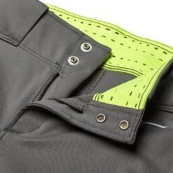 Mizuno Girls' Belted Stretch Softball Pants 15 Mizuno Girls' Belted Stretch Softball Pants -Rawlings Sport Gears Store 350783 929204 Charcoal DET