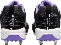 Ringor Women's FLITE Pitching Metal Fastpitch Softball Cleats -Rawlings Sport Gears Store 3842S FABO 1904 3842SNOFABO19 BLACKPUR BCK