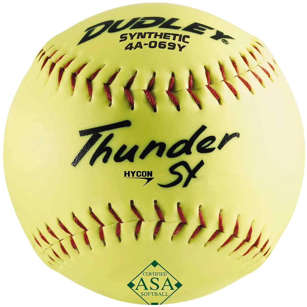 Dudley 12” ASA Thunder SY Slowpitch Softballs - 6 Pack 2 Dudley 12” ASA Thunder SY Slowpitch Softballs - 6 Pack - Image 2
