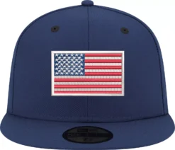 New Era Adult USA Flag 59Fifty Fitted Hat -Rawlings Sport Gears Store 70680233A NavyCamo FRT