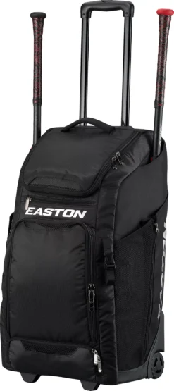 Easton Catcher's Wheeled Bag -Rawlings Sport Gears Store A159058BK 8071910 Black AL