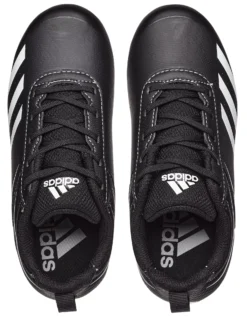 Adidas Kids' Rundown TPU Baseball Cleats -Rawlings Sport Gears Store ABBC21 BLK BlackWhite TOP