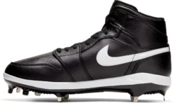 Nike Men's Jordan 1 Retro Metal High Baseball Cleats -Rawlings Sport Gears Store AV5355 001Z BlackWhite INS