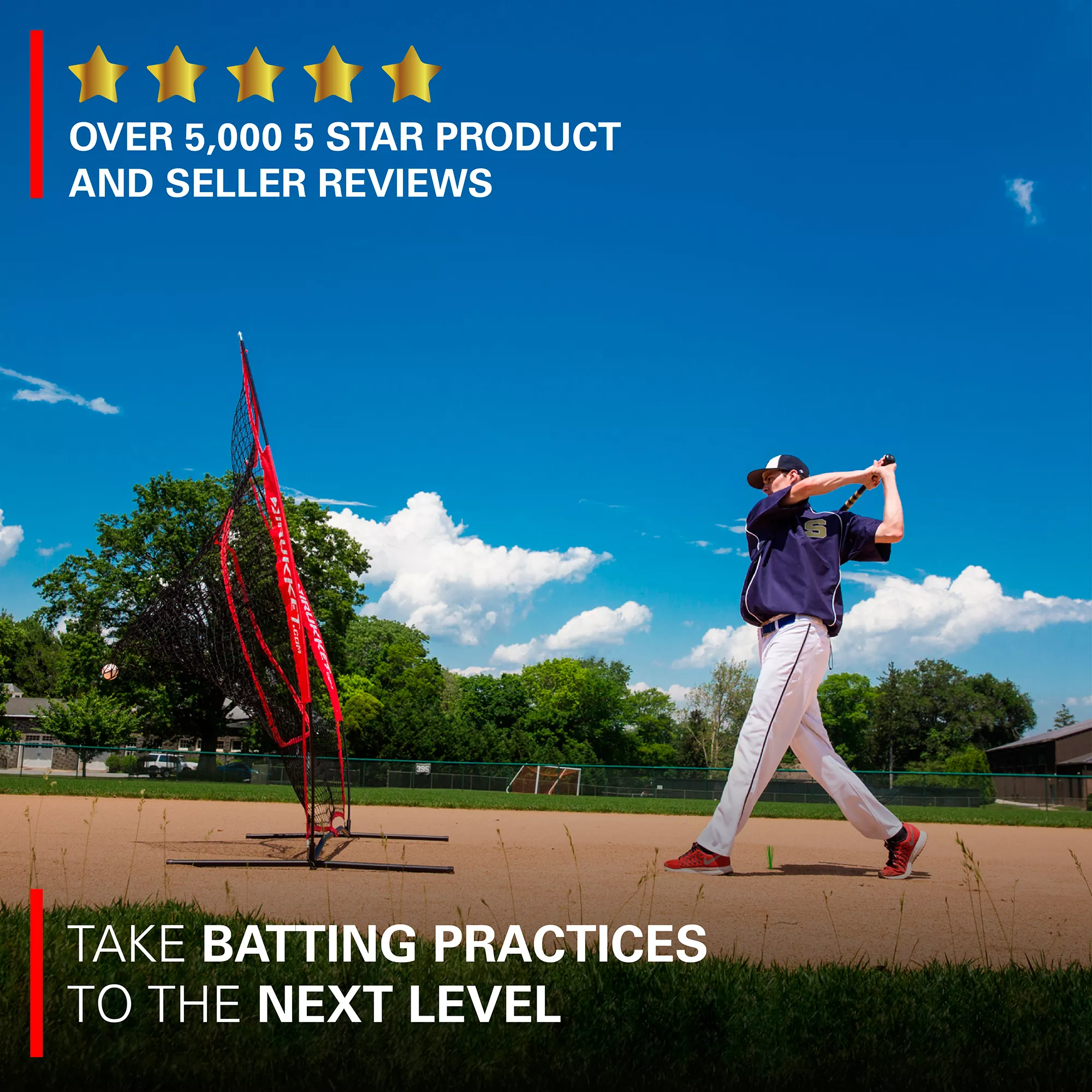 Rukket Sports 7' X 7' Original Sock It! Baseball/Softball Net 5 Rukket Sports 7' X 7' Original Sock It! Baseball/Softball Net - Image 5