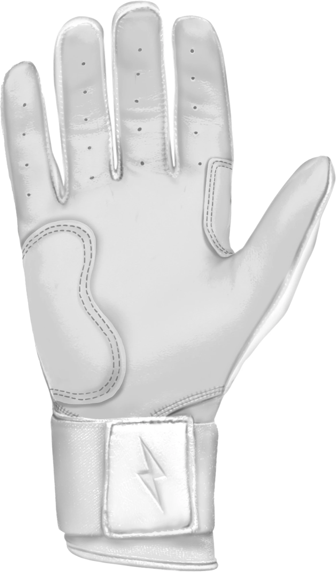 Bruce Bolt Adult Long Cuff Chrome Batting Gloves 2 Bruce Bolt Adult Long Cuff Chrome Batting Gloves - Image 2