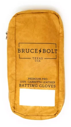 Bruce Bolt Youth Short Cuff Gold Palm Batting Gloves -Rawlings Sport Gears Store BB SC WHTG Y L White DET