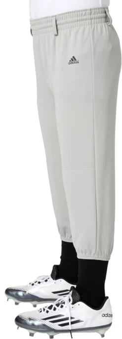 Adidas Youth Triple Stripe Pull Up Pants 15 Adidas Youth Triple Stripe Pull Up Pants -Rawlings Sport Gears Store BBA12066 GreyBaseball MODFRT alt2