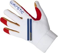 Warstic Adult Workman3 Batting Gloves -Rawlings Sport Gears Store BG W2 RWB RedWhiteBlue BCK