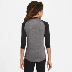 Nike Boys' Baseball Pro Cool Raglan Tee -Rawlings Sport Gears Store CT2682 066 BlackGrey MODBCK