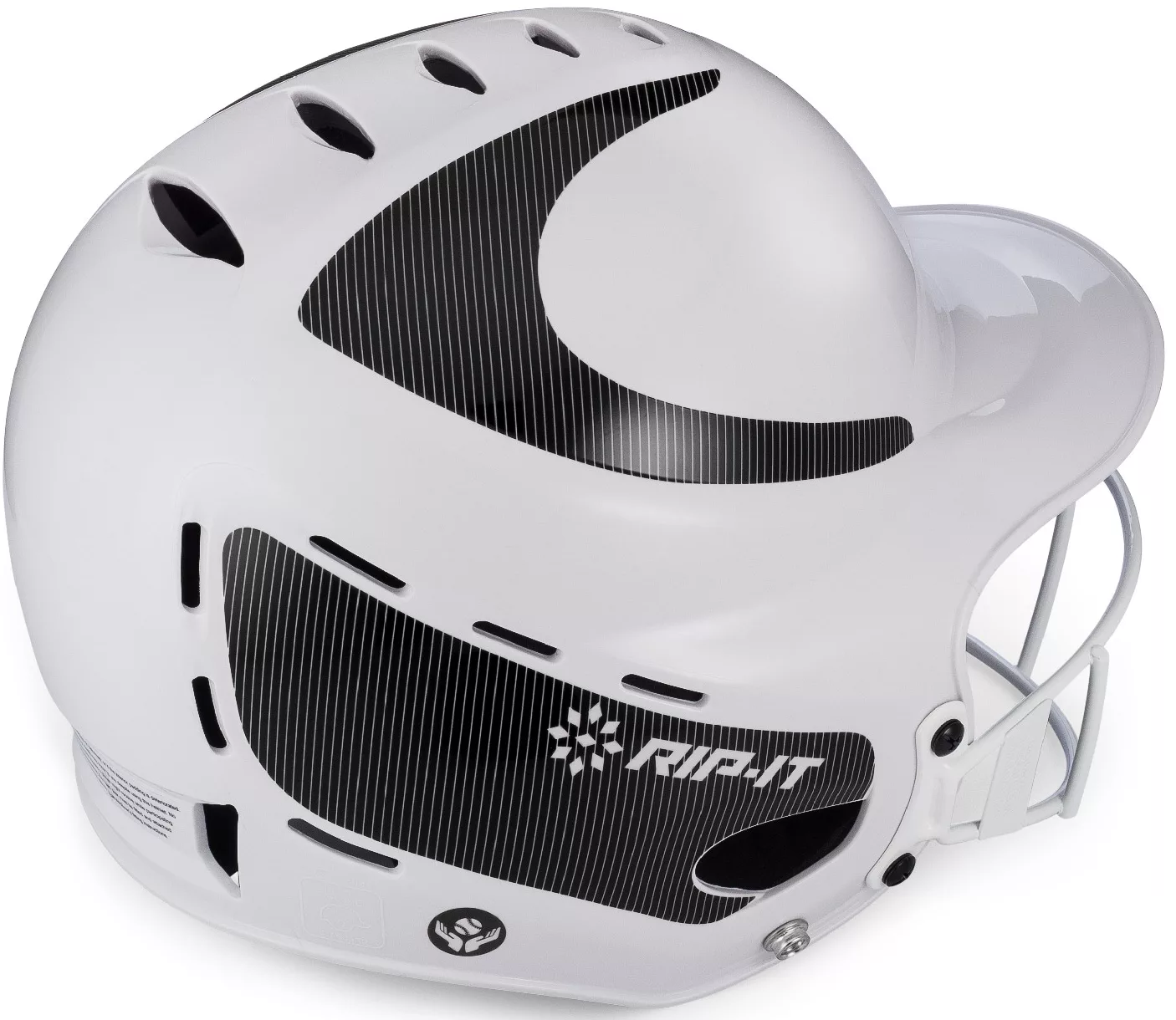 RIP-IT Vision Classic Pinstripe Softball Batting Helmet 2 RIP-IT Vision Classic Pinstripe Softball Batting Helmet - Image 2