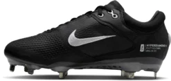 Nike Women's Hyperdiamond 4 Elite Metal Fastpitch Softball Cleats -Rawlings Sport Gears Store CZ5917 010 BlackWhite INS