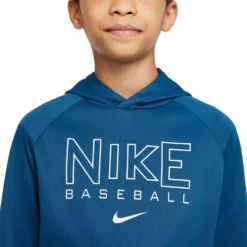 Nike Boys Therma-FIT Baseball Hoodie -Rawlings Sport Gears Store DC8387 476 CourtBlue DET alt1