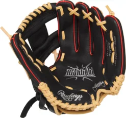 Rawlings 10.5'' Youth Highlight Series Glove -Rawlings Sport Gears Store DICH105IB 60 Black PALM