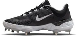 Nike Men's Alpha Huarache Elite 4 Metal Baseball Cleats -Rawlings Sport Gears Store DJ6521 011 BlackGrey INS