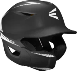 Easton Junior Elite Max Baseball Batting Helmet W/ Adjustable Jaw Guard -Rawlings Sport Gears Store ELITEMAXADJ ML E00684559 BlackWhite AR