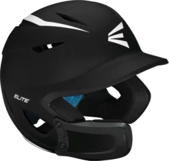 Easton Junior Elite X Baseball Batting Helmet W/ Universal Jaw Guard -Rawlings Sport Gears Store ELITEXURHB JR 8068597 BlackWhite AR