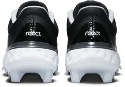 Nike Men's Alpha Huarache Elite 4 MCS Baseball Cleats -Rawlings Sport Gears Store FD6221 010 WhiteGrey BCK