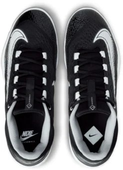 Nike Men's Alpha Huarache Elite 4 MCS Baseball Cleats -Rawlings Sport Gears Store FD6221 010 WhiteGrey TOP