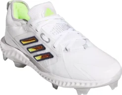 Adidas Women's PureHustle TPU Softball Cleats -Rawlings Sport Gears Store FW3080 WhiteSilver AR